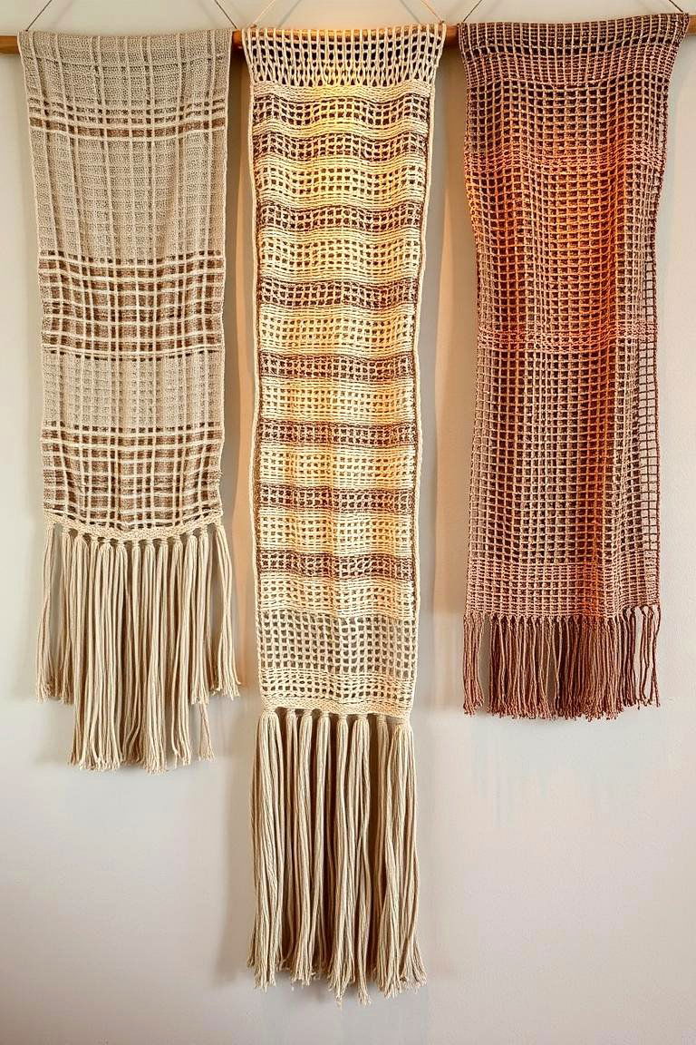 Textured Fabric Wall Hangings - 24 Wall Decor Ideas