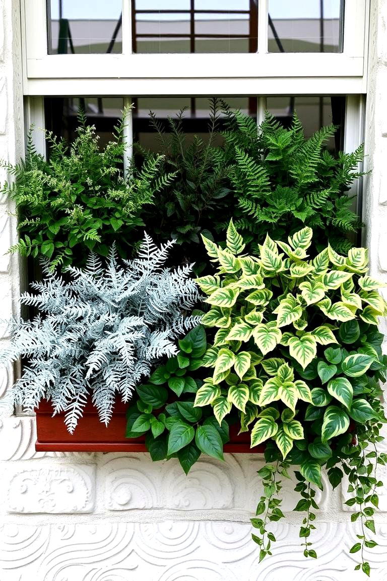 Textured Foliage Focus - 24 window box ideas