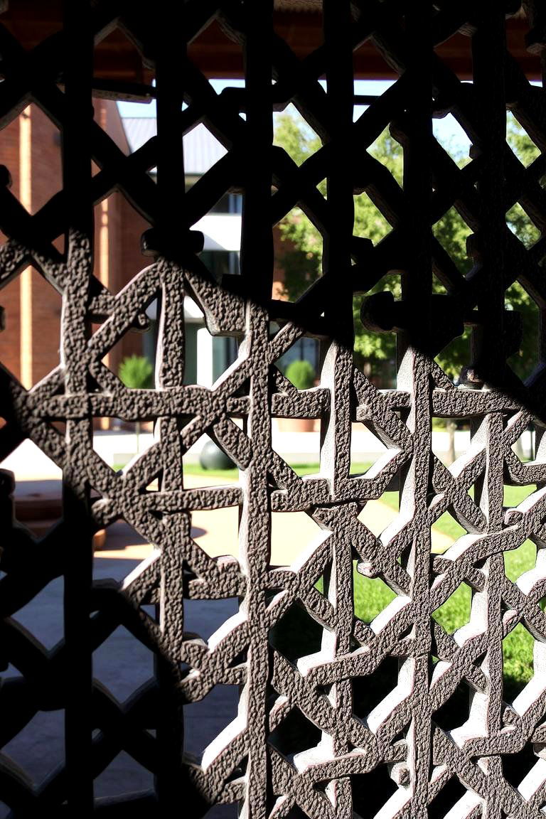 Textured Pattern Lattice Screen - 24 Lattice Fence Ideas