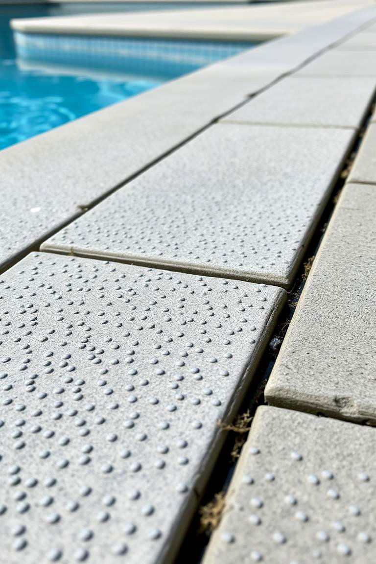 Textured Pavers for Enhanced Grip - 24 Pavers Around Pool Ideas