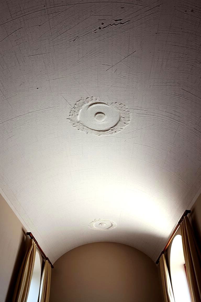Textured Plaster Design - 24 Vaulted Ceiling Ideas