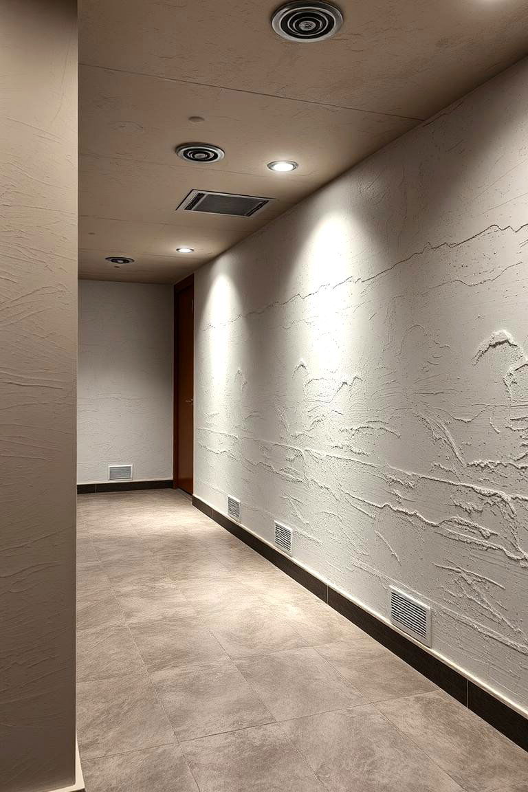 Textured Plaster Wall Finishes - 24 Basement Wall Ideas