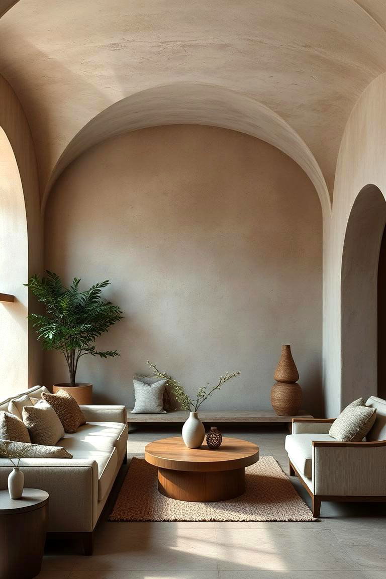 Textured Plaster Walls - 24 Mediterranean Living Room Ideas
