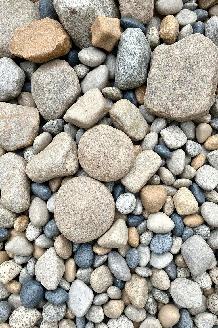 Textured Rock Garden Display - 24 Garden Centerpiece Ideas