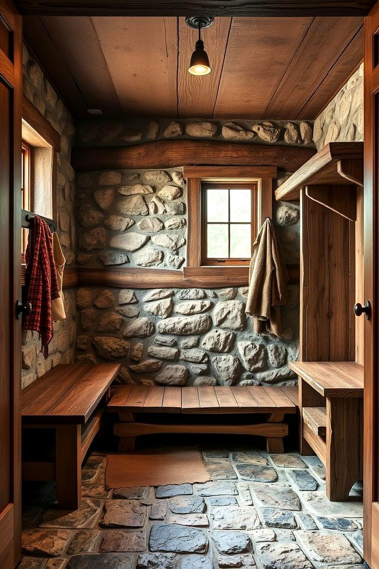 Textured Stone Flooring - 24 Mudroom Floor Ideas