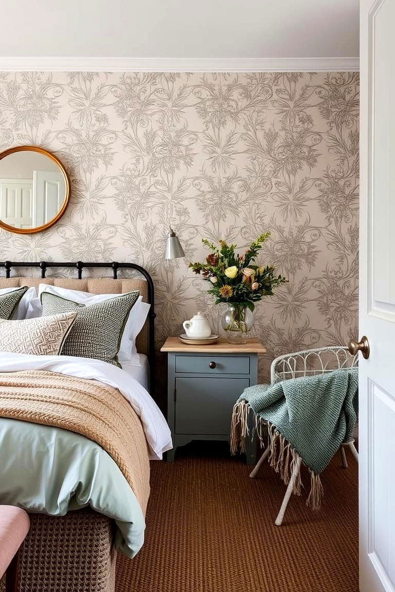 Textured Touches and Duck Egg Blue Accents - 24 Duck Egg Blue Bedroom Ideas