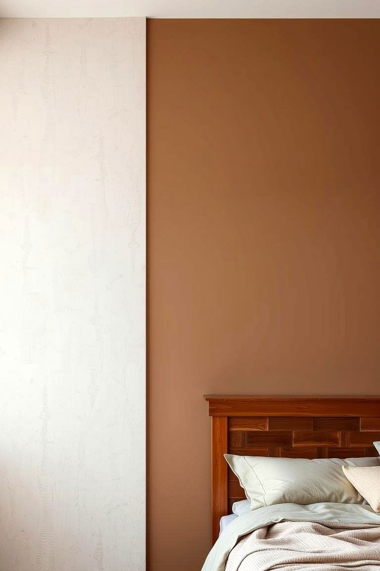 Textured Two Tone for Added Dimension - 24 Two Tone Wall Paint Ideas