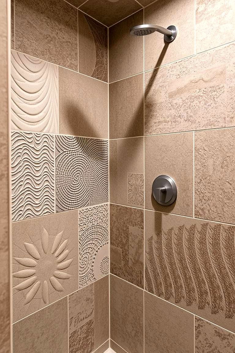 Textured Wall Panels - 24 Small Shower Ideas