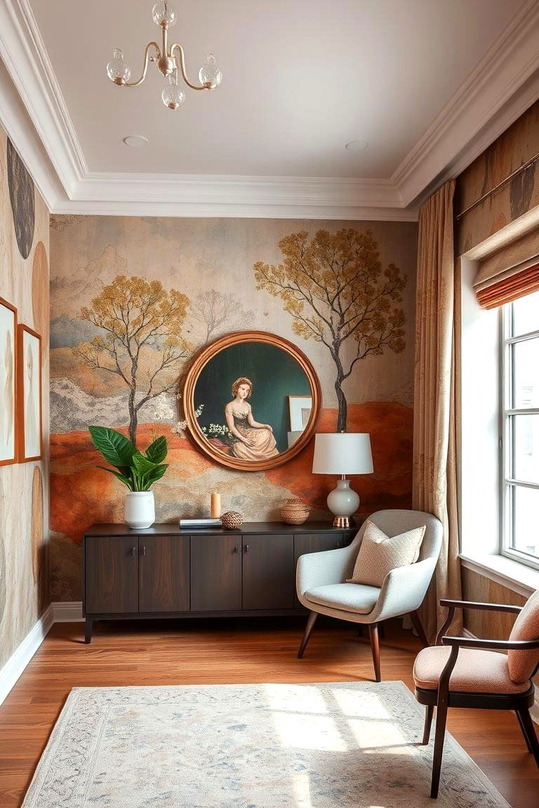 Textured Wall Treatments - 24 Bohemian Moroccan Living Room Ideas