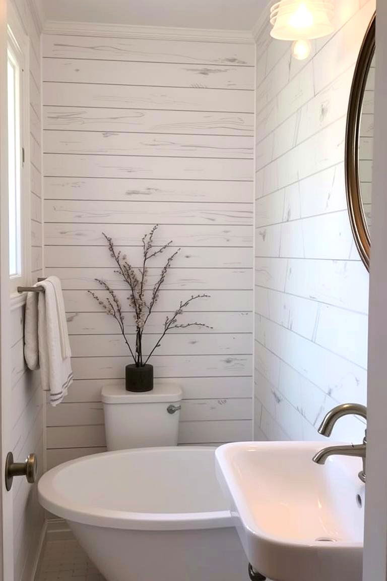 Textured Wall Treatments - 24 Aesthetic Bathroom Ideas