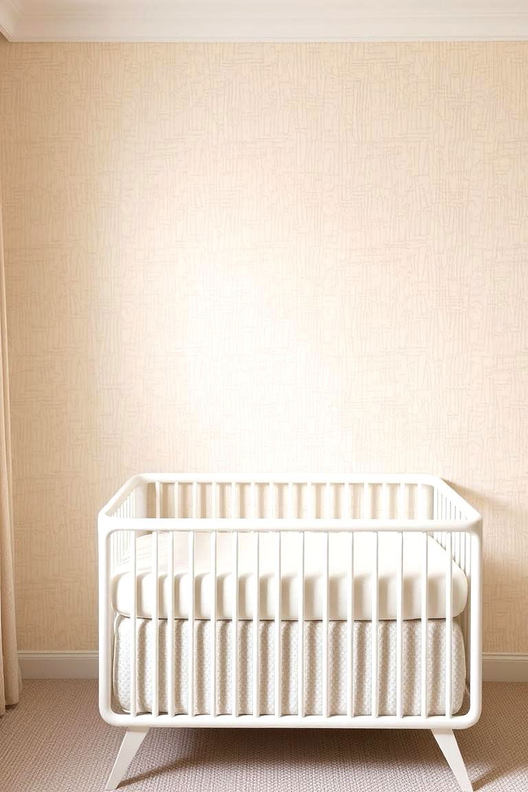 Textured Wallpaper - 24 Nursery Accent Wall Ideas