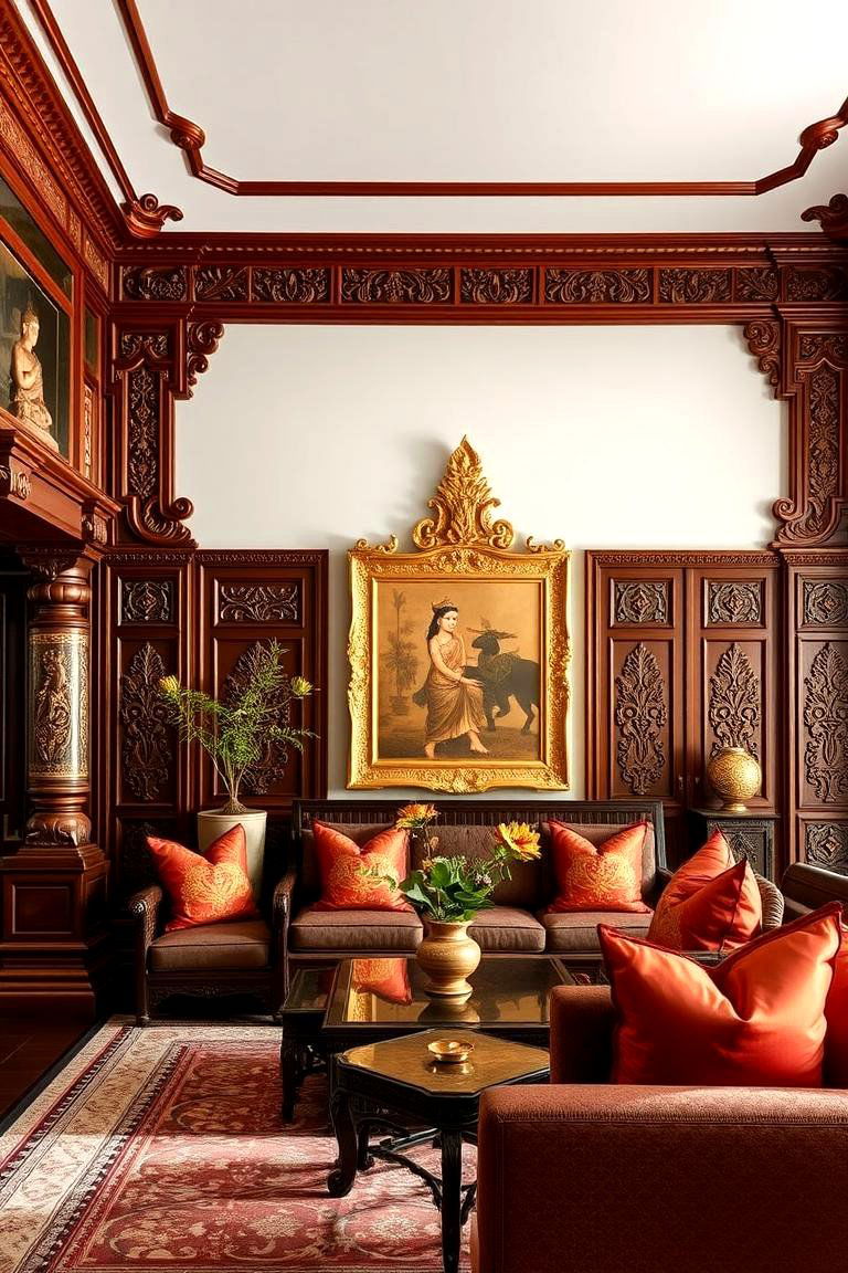 Thai Inspired Living Room - 24 Asian Living Room Ideas
