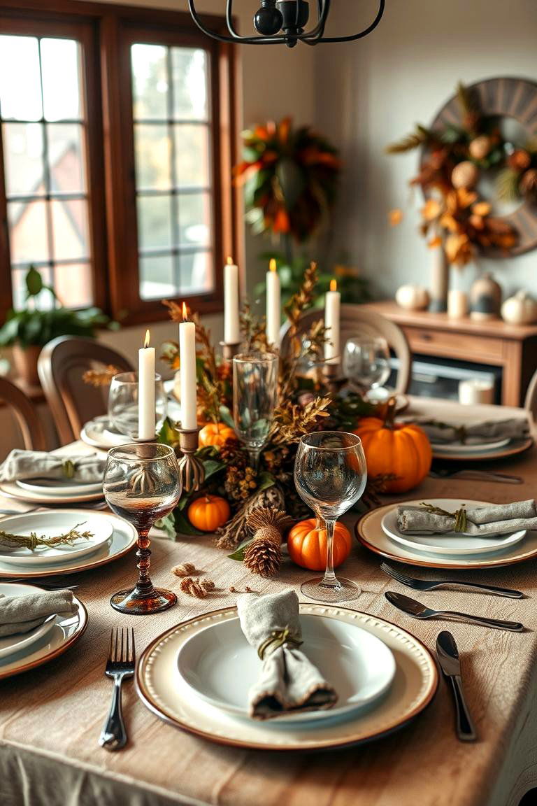 Thanksgiving Table Setting - 24 Thanksgiving Decoration Ideas