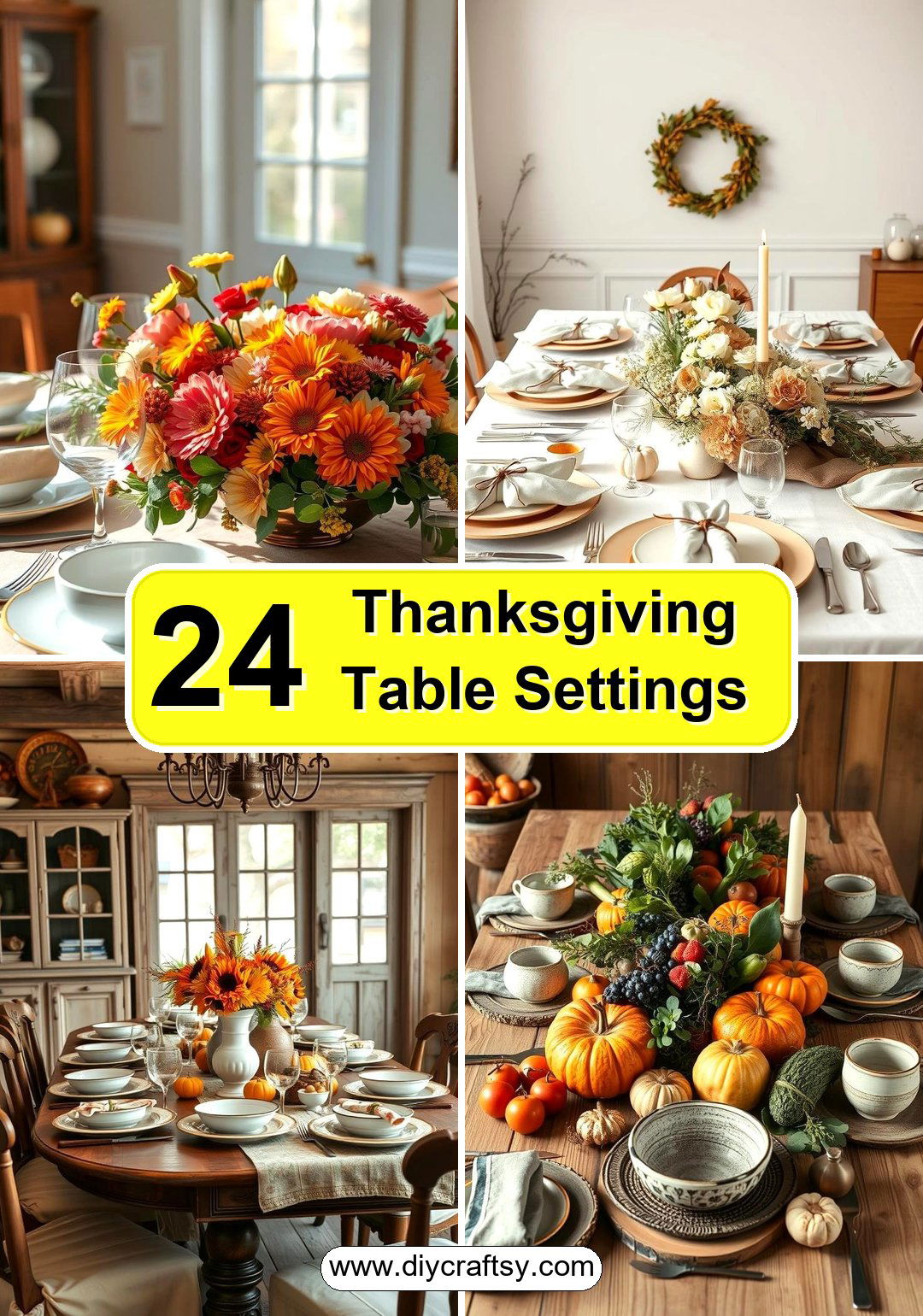 Thanksgiving Table Settings