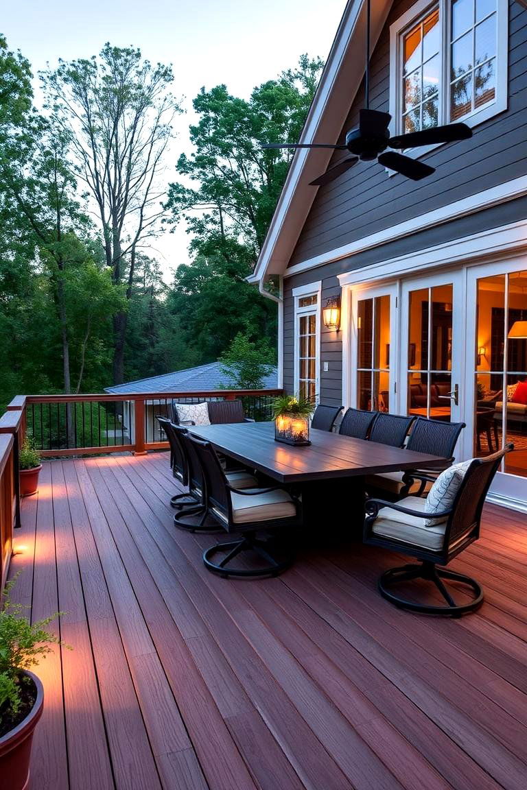 That Spacious Deck for Outdoor Dining - 24 Sunroom and Deck Combo Ideas
