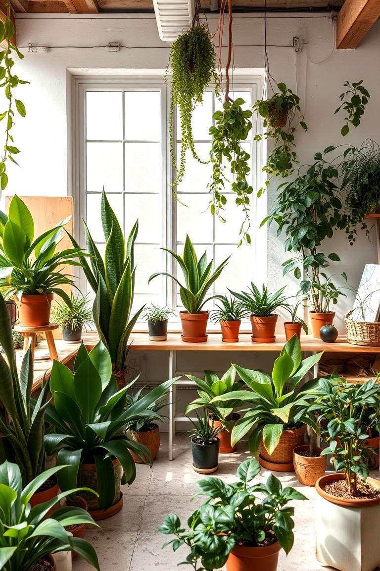 The Art Studio Green Inspiration - 24 Plant Room Ideas