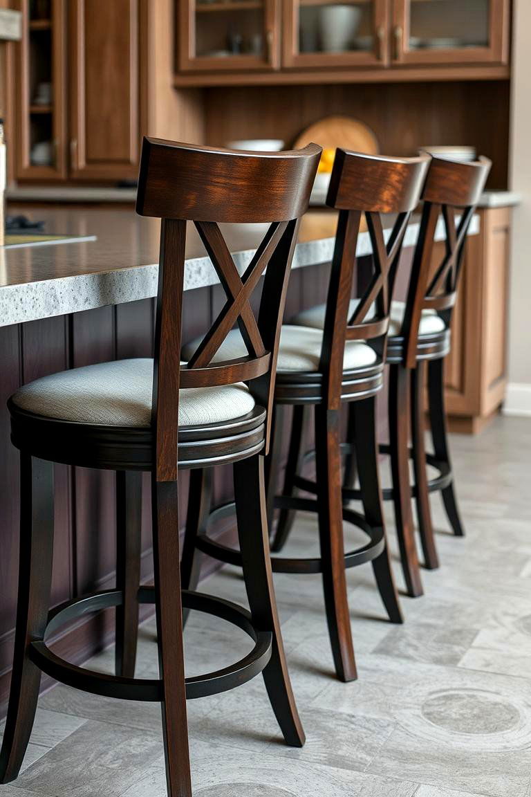 The Bar with Comfortable Backrests - 24 Kitchen Bar Ideas