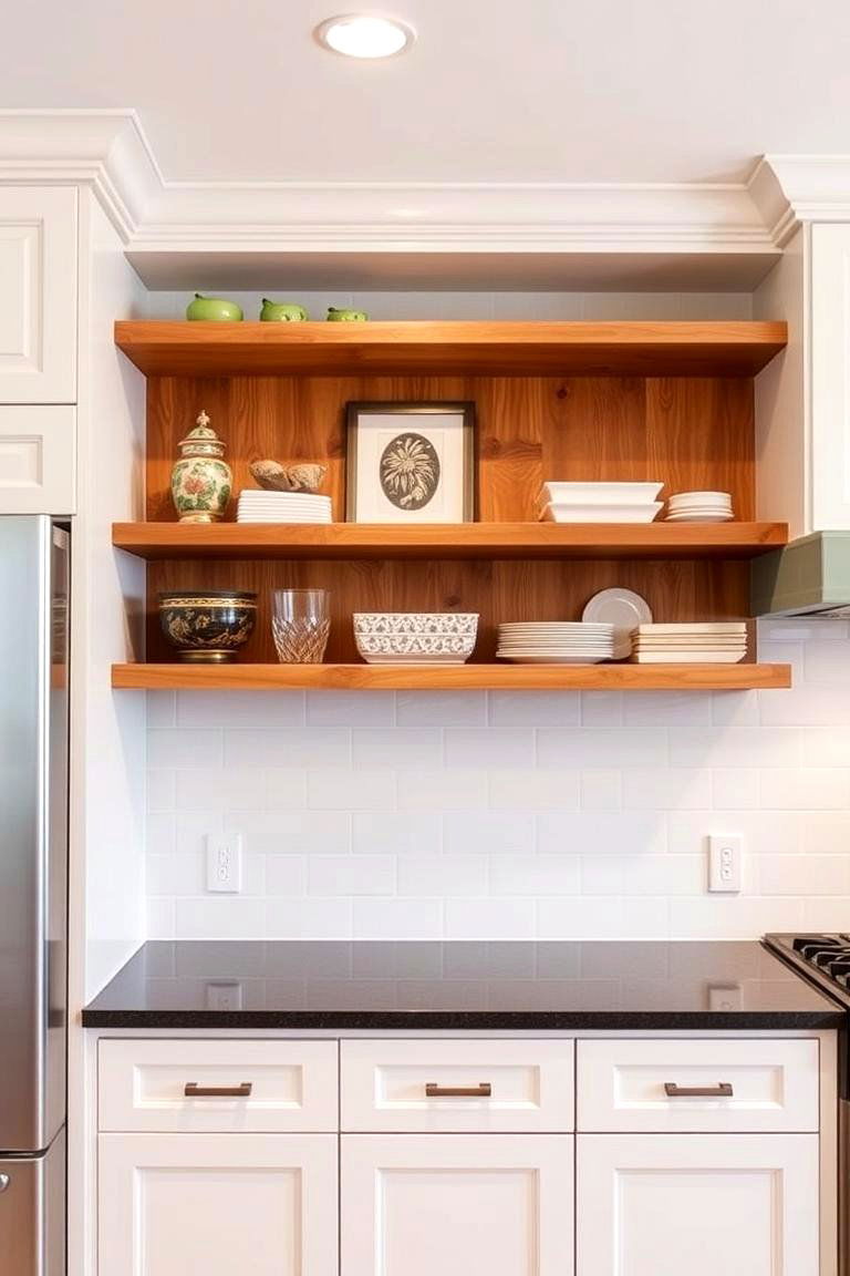 The Best of Both Worlds Combining Open and Closed Shelving - 24 Open Shelving Kitchen Ideas