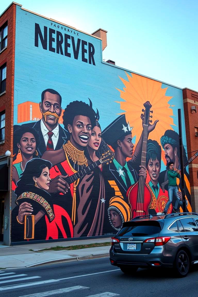 The Black Wall Mural on North Nashville - 24 Nashville Murals