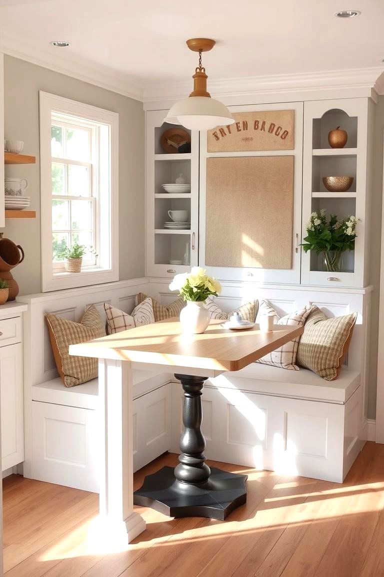 The Built In Banquette Bar - 24 Kitchen Bar Ideas