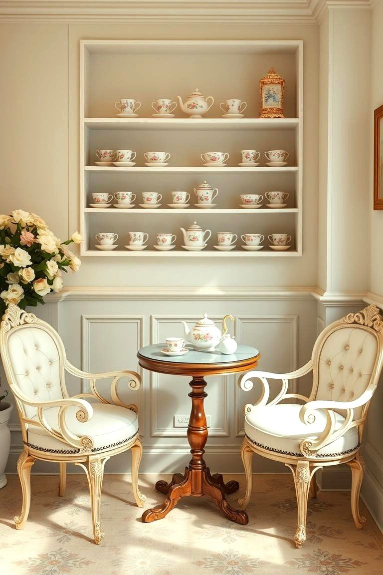 The Charming Tea Room - 24 She Shed Interior Ideas