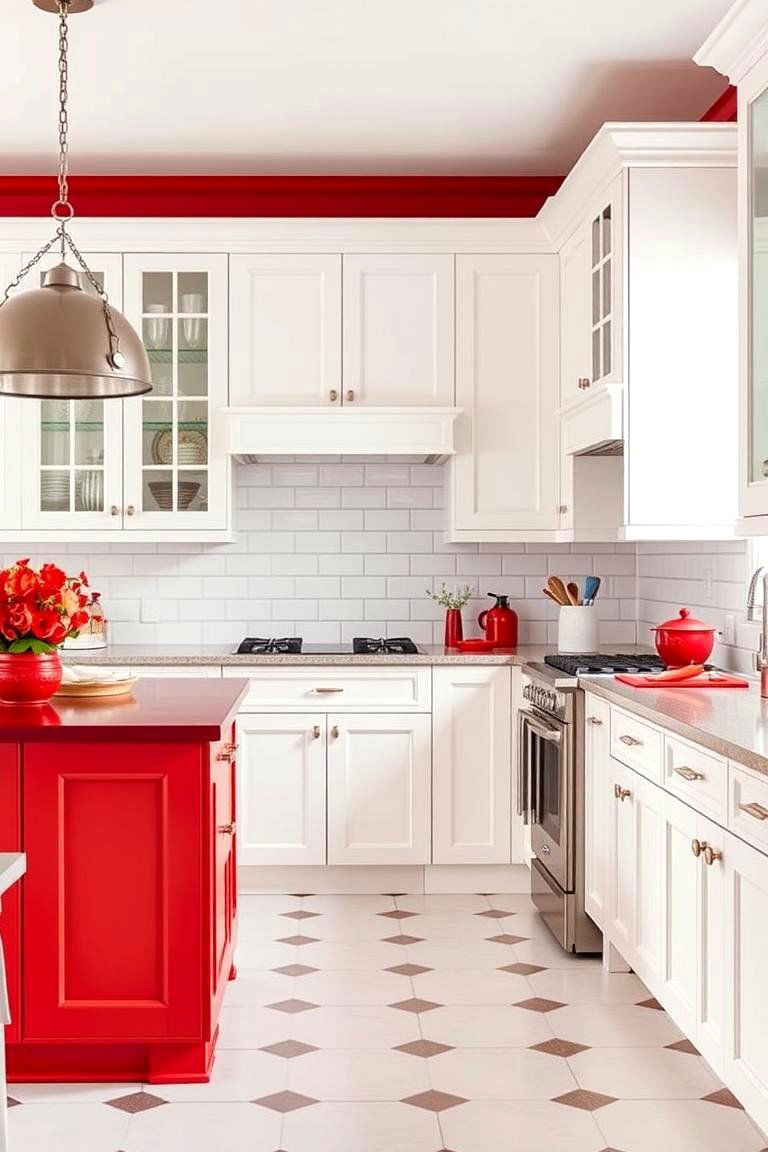 The Classic Appeal of Red and White Kitchens - 24 Red Kitchens