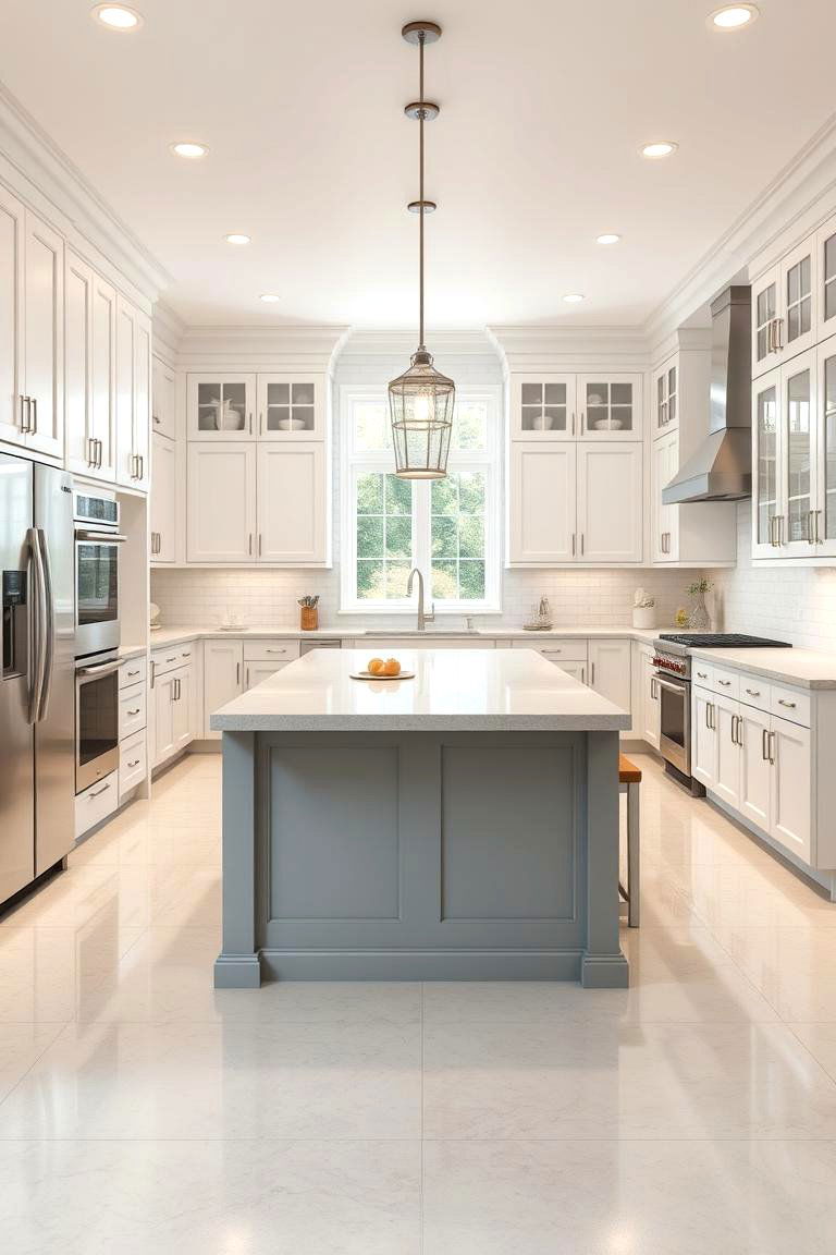 The Classic Parallel with Central Island - 24 Parallel Modular Kitchen Design Ideas