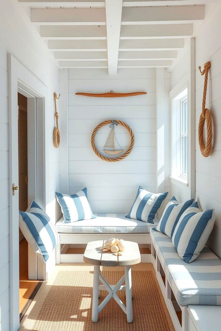 The Coastal Getaway - 24 She Shed Interior Ideas