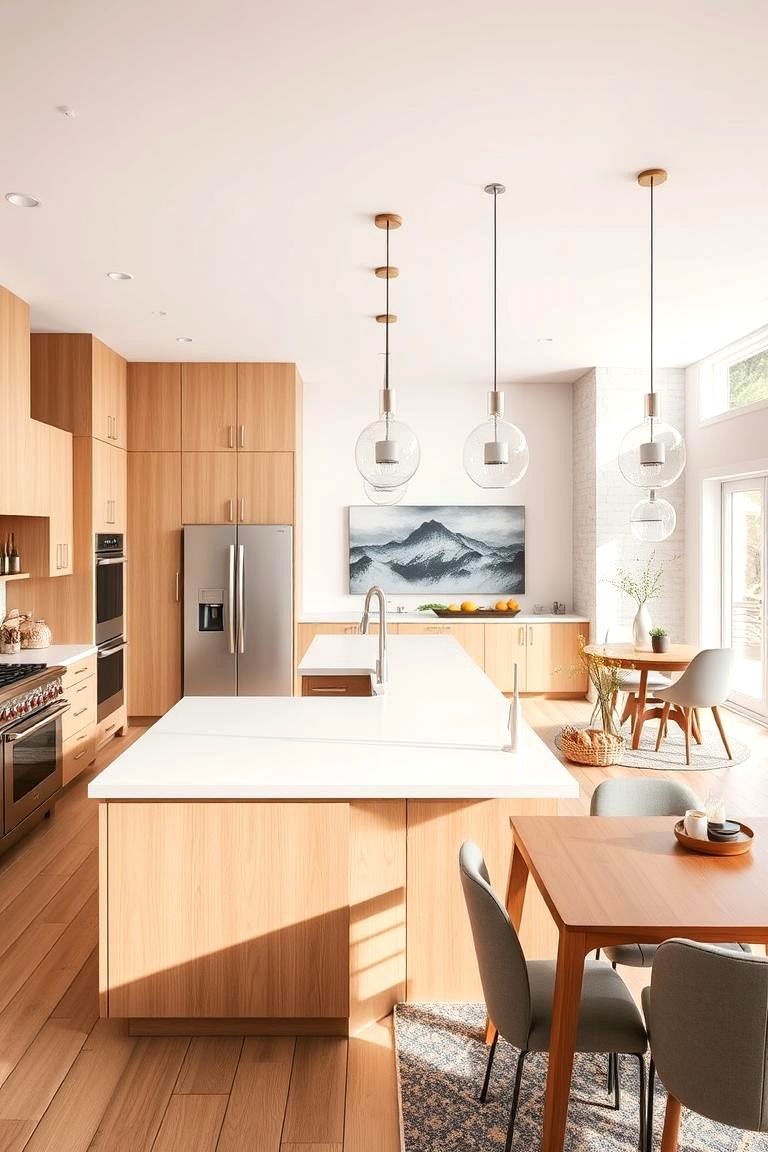 The Connected Open Concept Kitchen - 24 Kitchen Layout Ideas