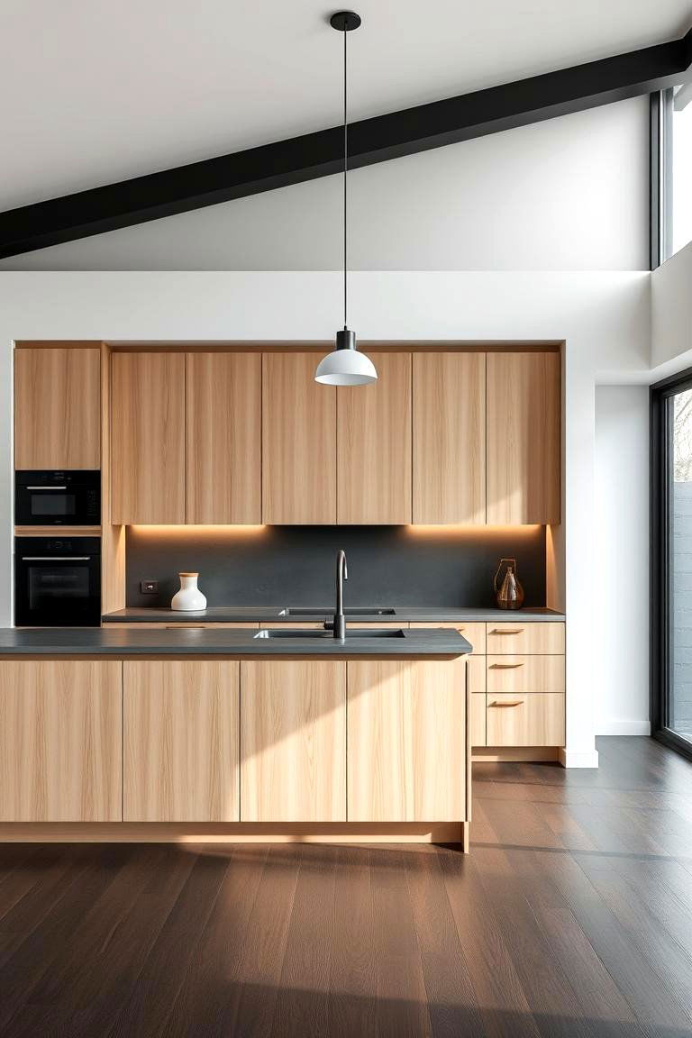 The Dance of Natural Light - 24 Kitchen With Dark Wood Floors