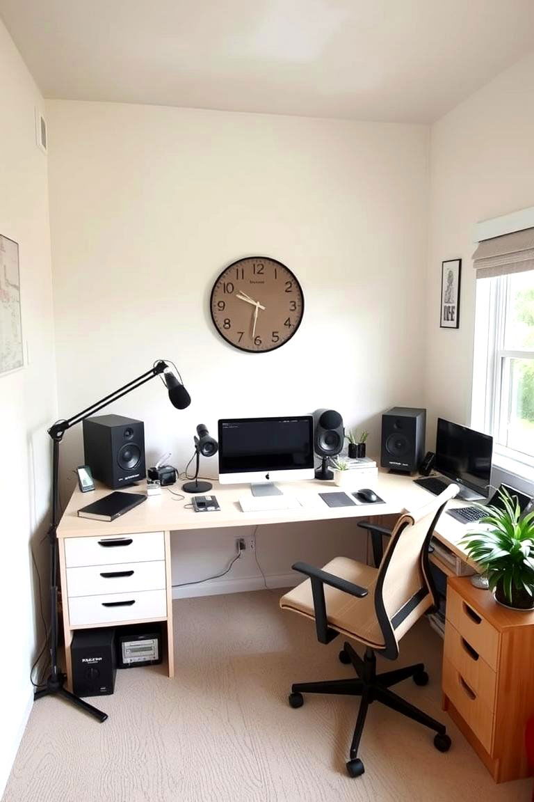The Decluttered Zen Space - 24 Podcast Room Ideas