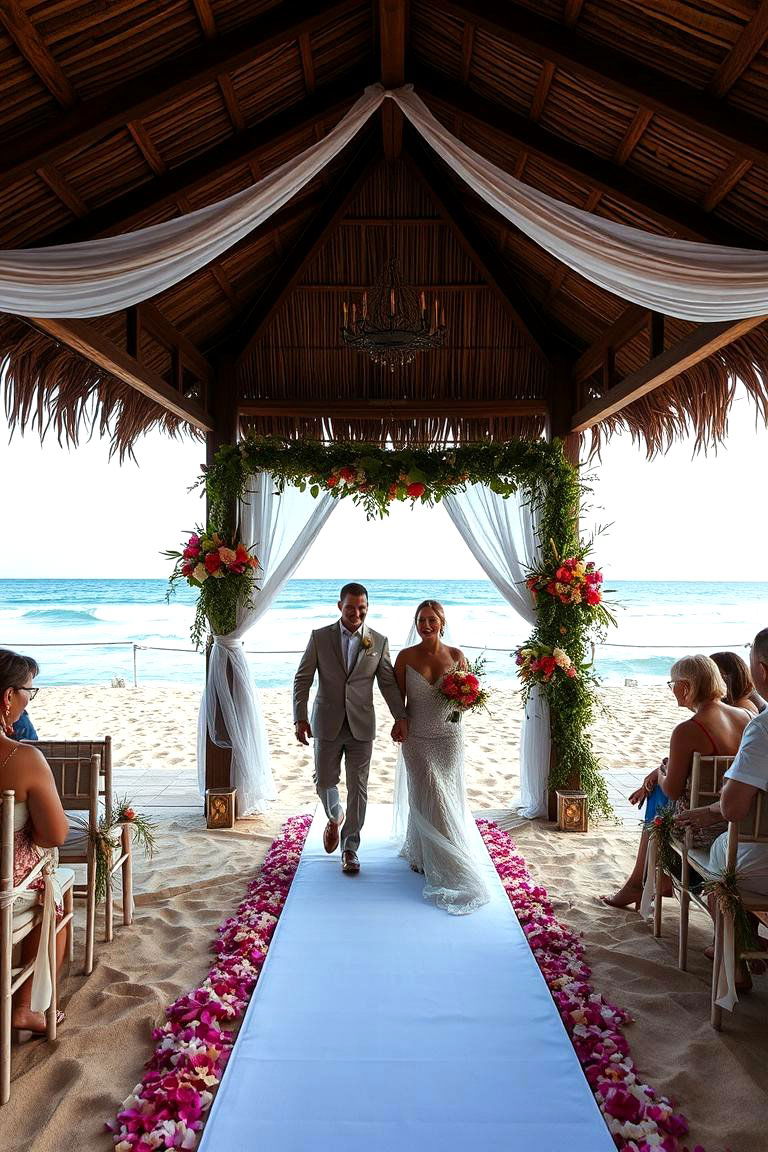 The Destination Inspired Entrance - 24 Wedding Entrance Ideas