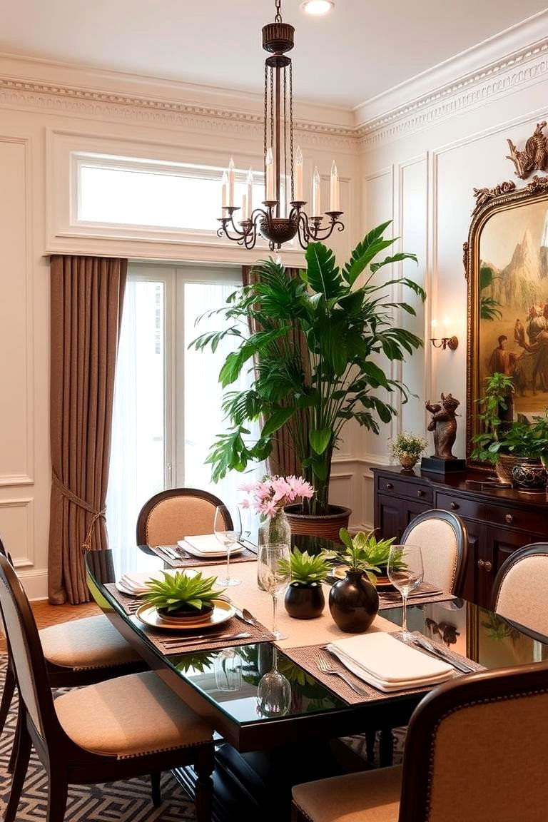 The Dining Room Botanical Centerpiece - 24 Plant Room Ideas