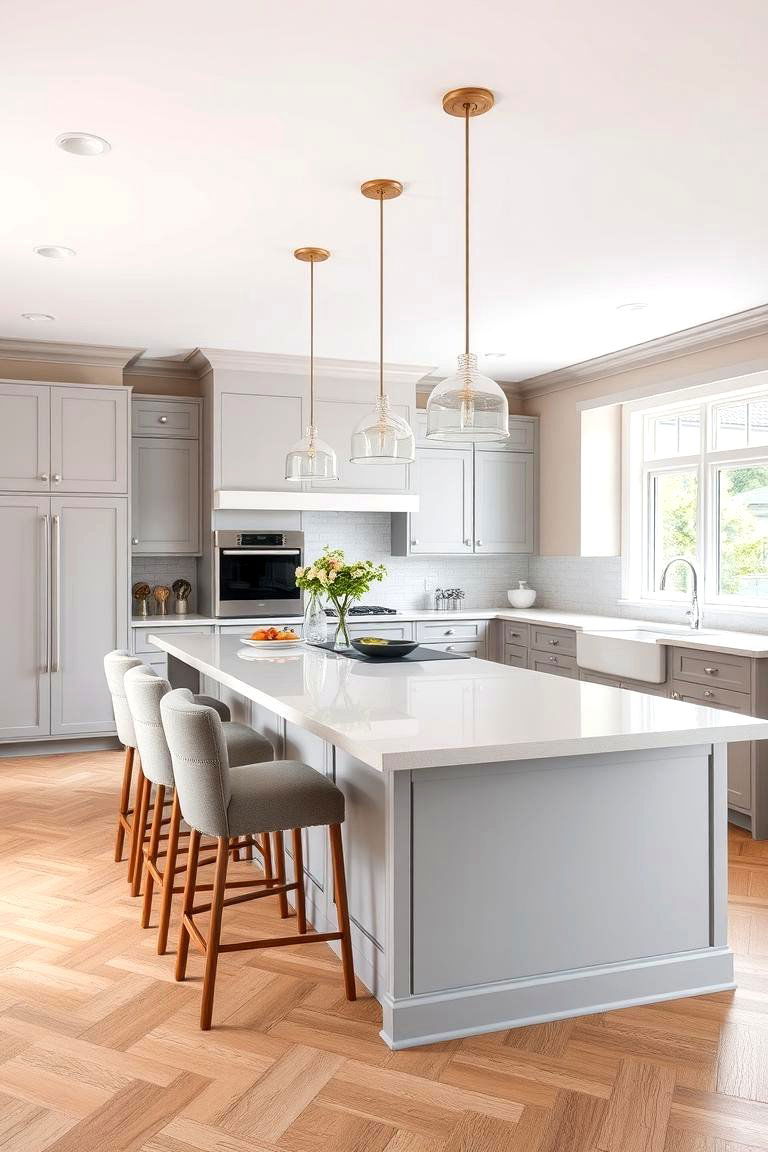 The Elegant Island Extension - 24 Kitchen Bar Ideas