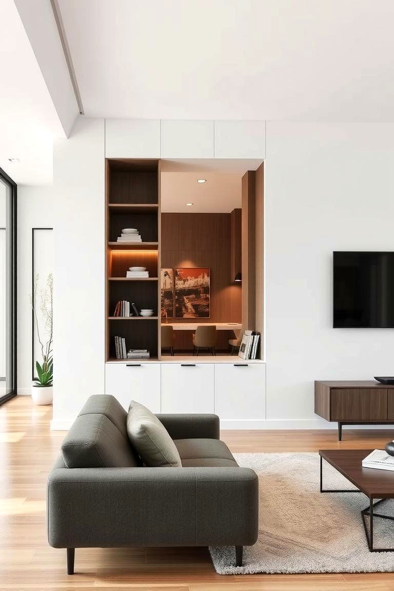The False Wall Niche - 24 Hidden Door Ideas