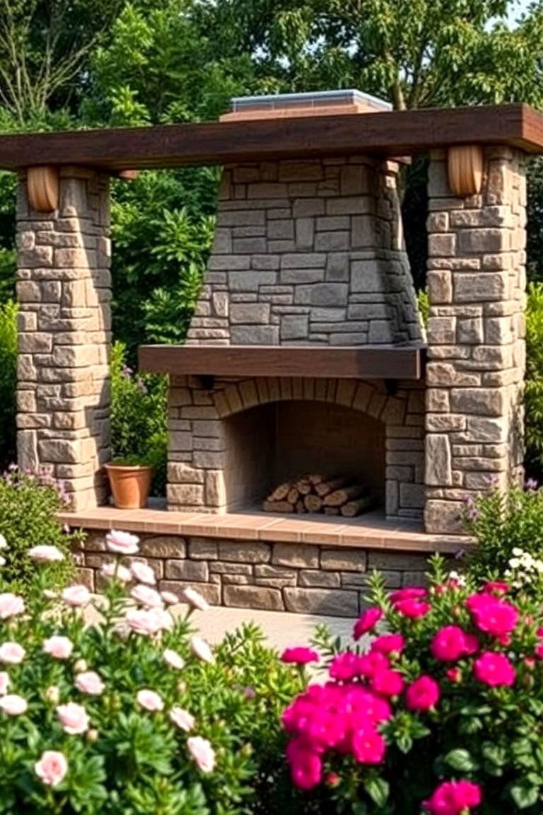 The Fireplace as a Garden Feature - 24 Outdoor Fireplace Ideas