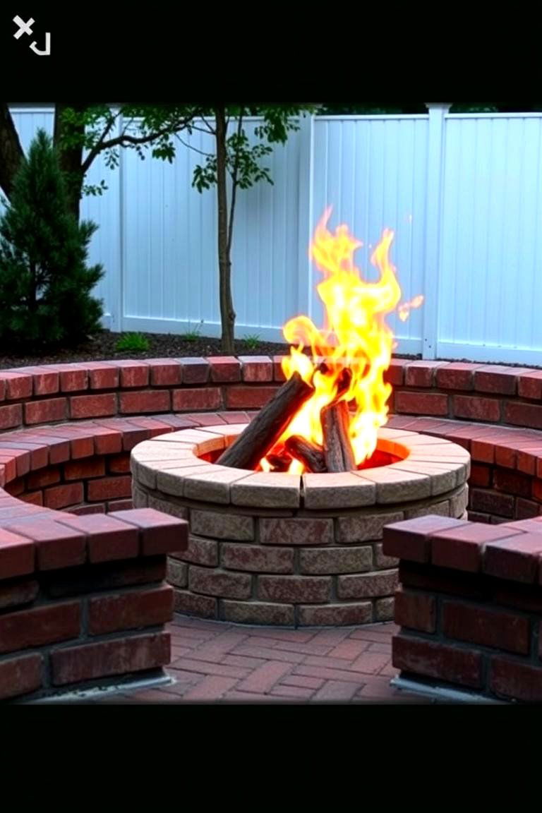 The Fireplace with Built In Seating - 24 Outdoor Fireplace Ideas