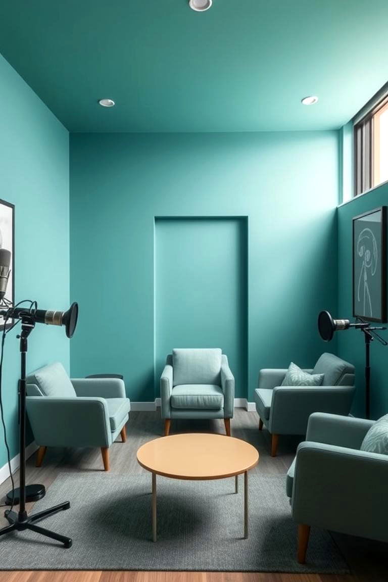 The Focus Enhancing Color Scheme - 24 Podcast Room Ideas