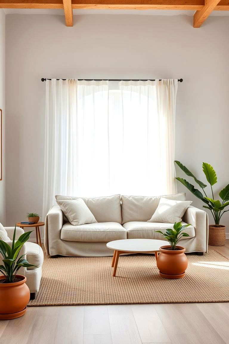 The Foundation of Calm Light Grey Walls with Beige Accents - 24 Grey and Beige Living Room Ideas