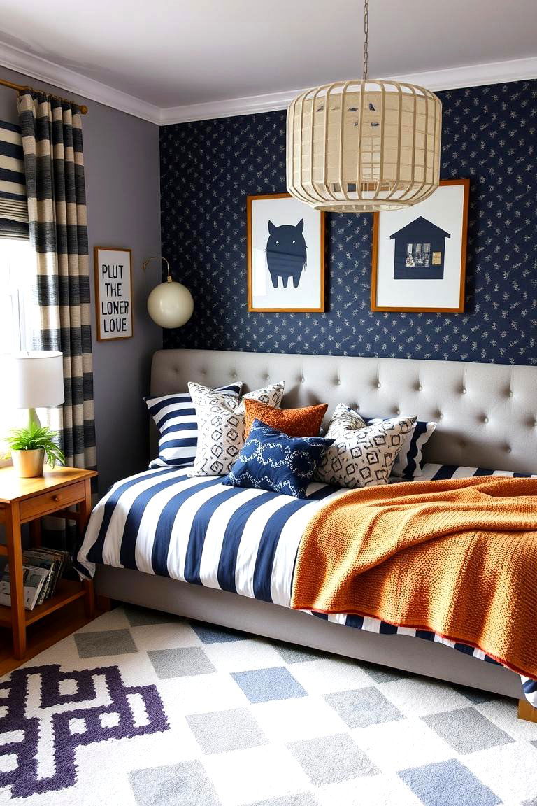 The Funky Pattern Play - 24 Tween Bedroom Ideas