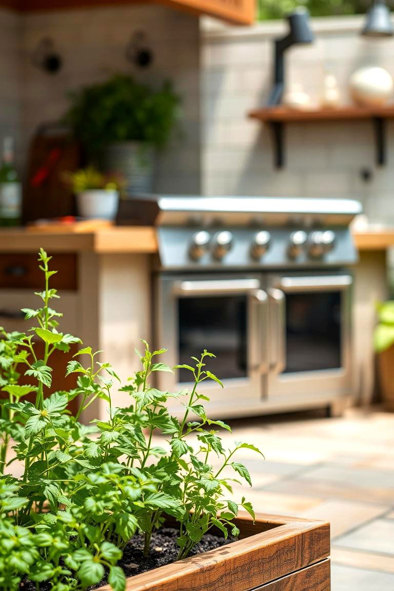 The Herb Garden Proximity - 24 Pool House With Outdoor Kitchen Ideas