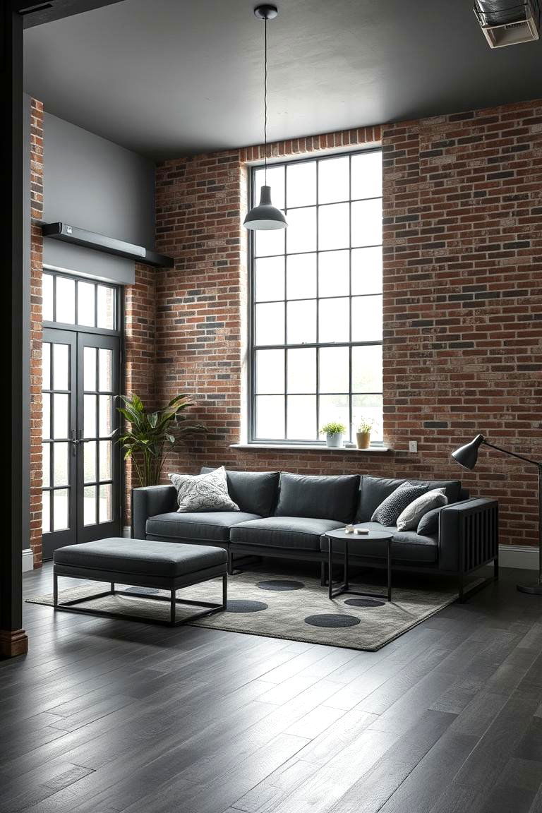The Importance of Texture in a Grey and Wood Room - 24 Grey Living Room With Dark Wood Floors