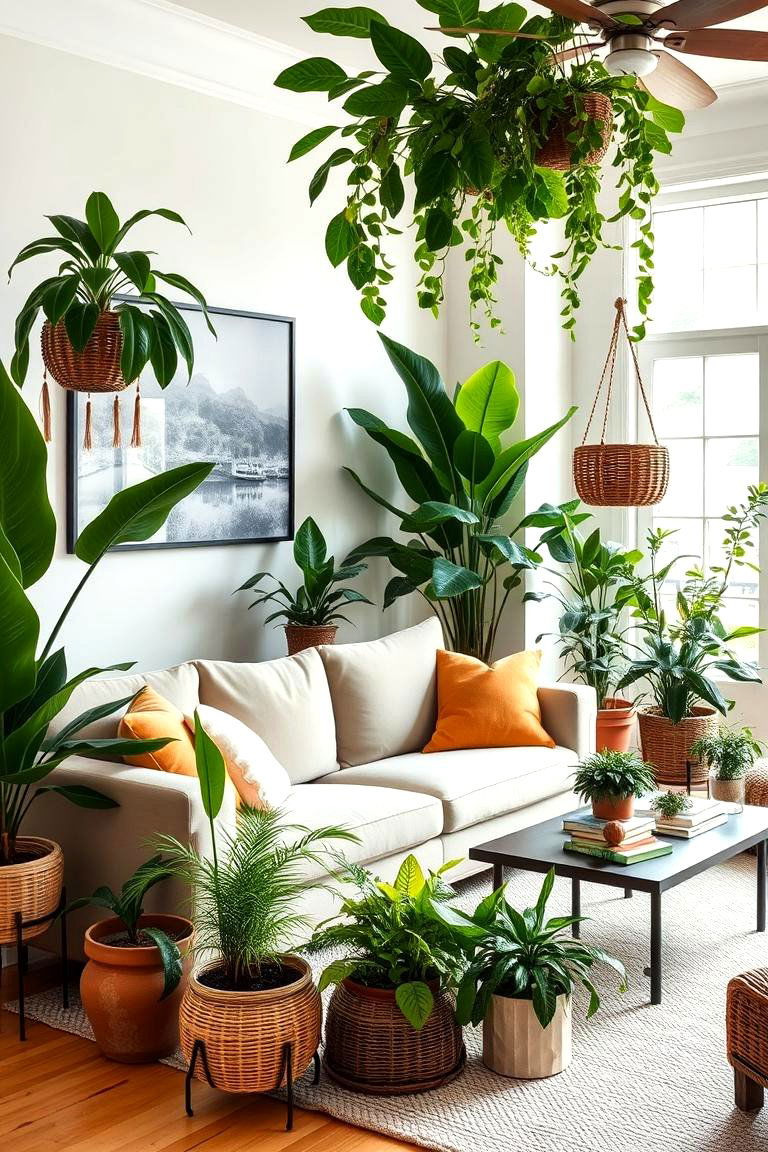 The Living Room Jungle Escape - 24 Plant Room Ideas