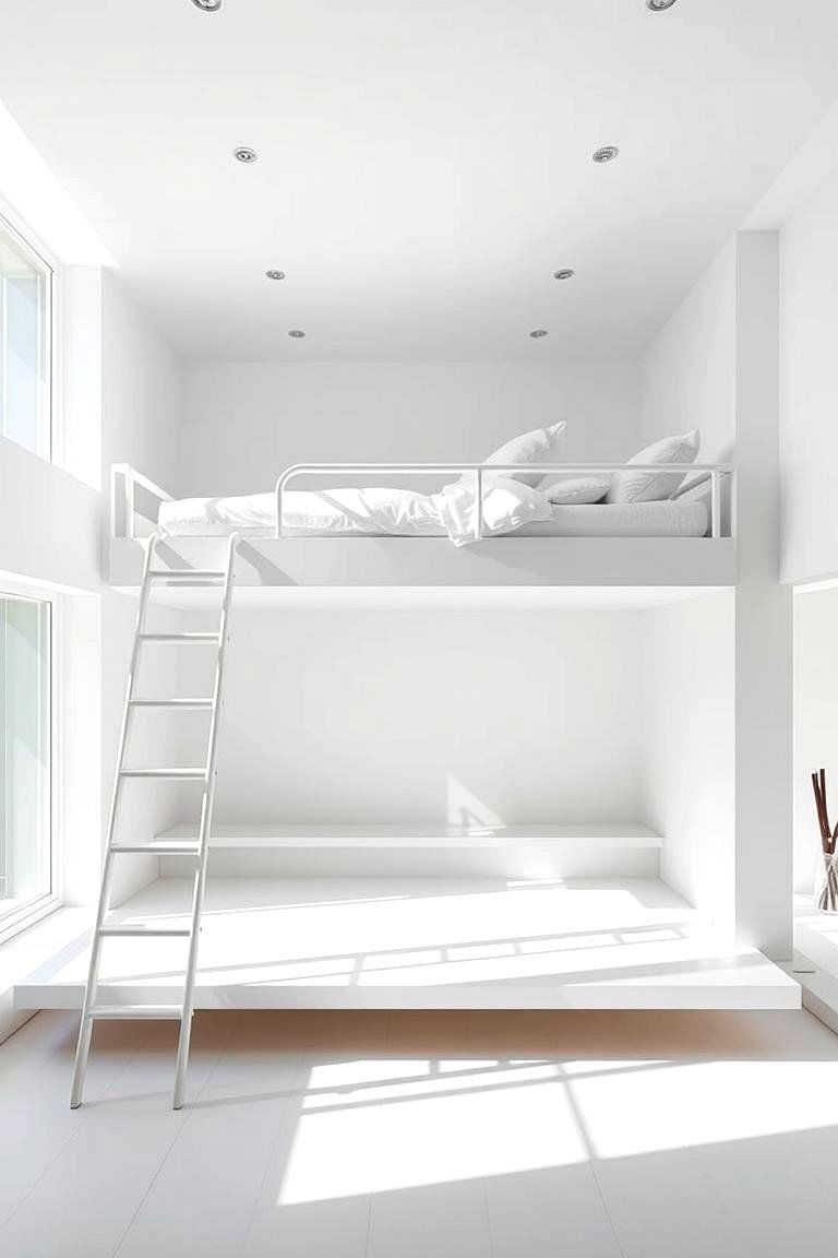 The Minimalist Floating Loft - 24 Loft Bed Ideas