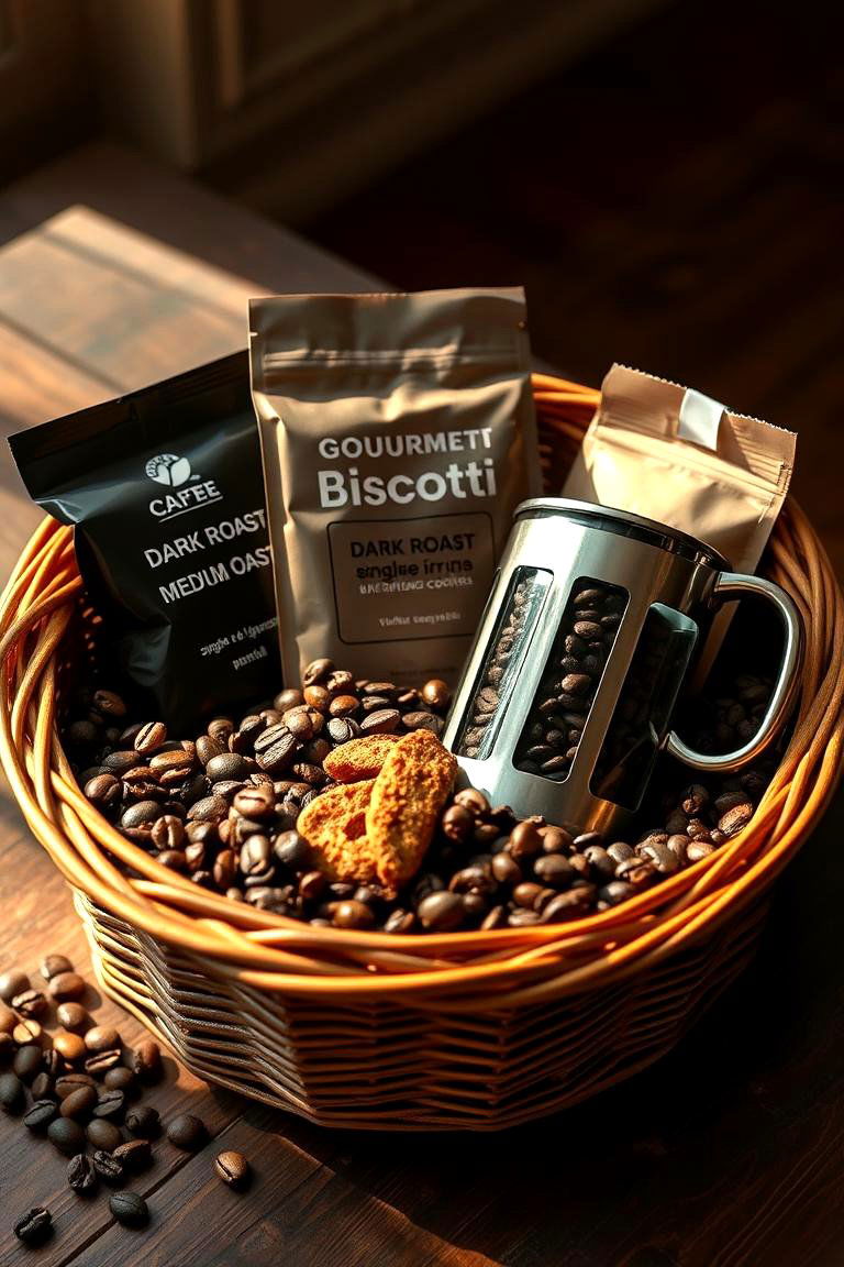 The Perfect Pick Me Up for Coffee Enthusiasts - 24 Gift Basket Ideas