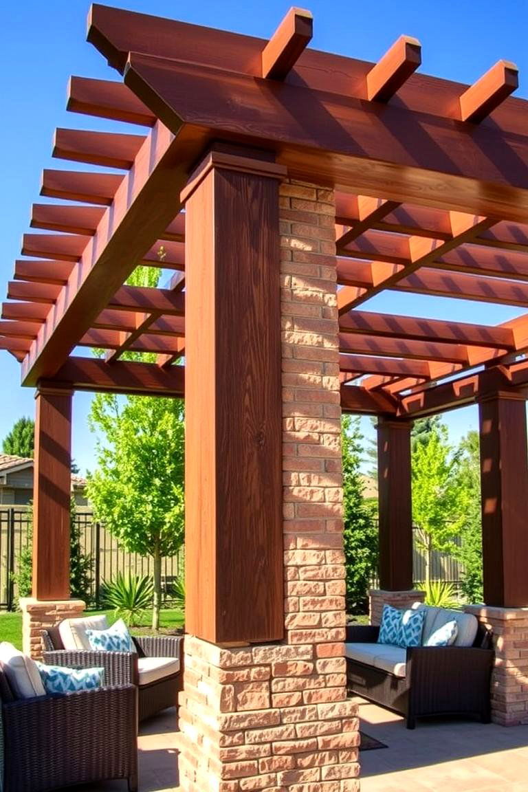 The Pergola Integrated Fireplace - 24 Outdoor Fireplace Ideas