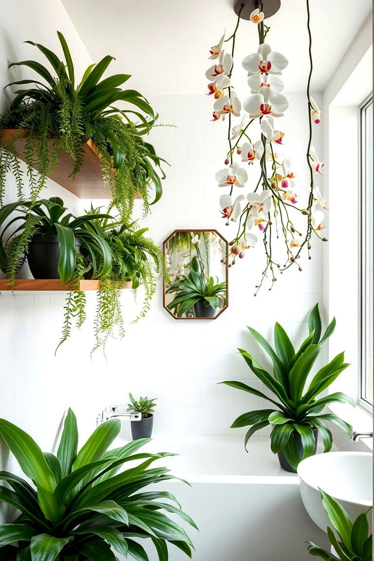 The Plant Filled Bathroom Oasis - 24 Plant Room Ideas