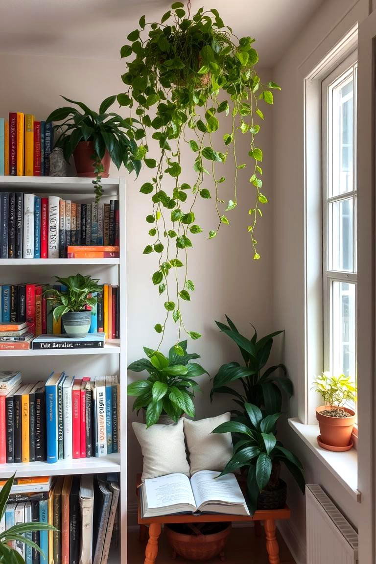 The Plant Filled Reading Nook - 24 Plant Room Ideas