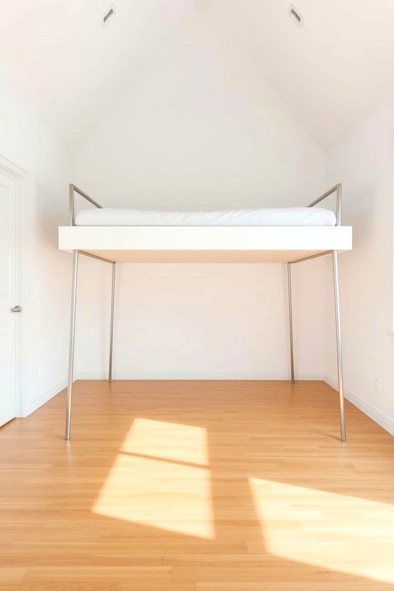 The Platform Loft Bed with Open Space Below - 24 Loft Bed Ideas