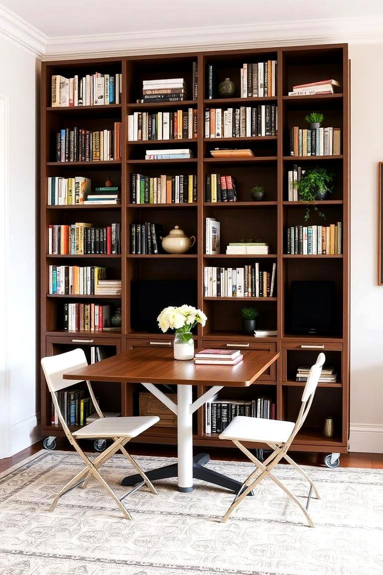 The Portable Library Dining - 24 Library Dining Room Combo Ideas